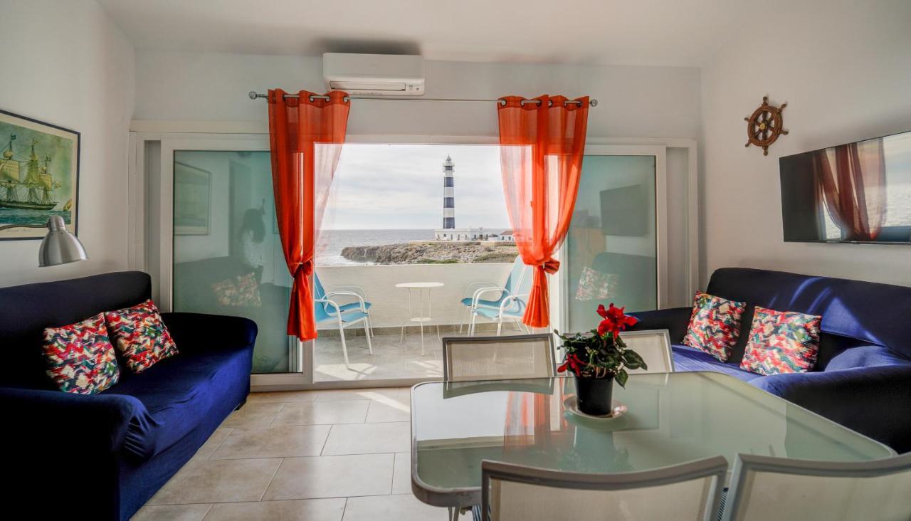 Vista Faro-Apartamento Con Balcon Que Mira Al Mar Cala en Bosch Ngoại thất bức ảnh